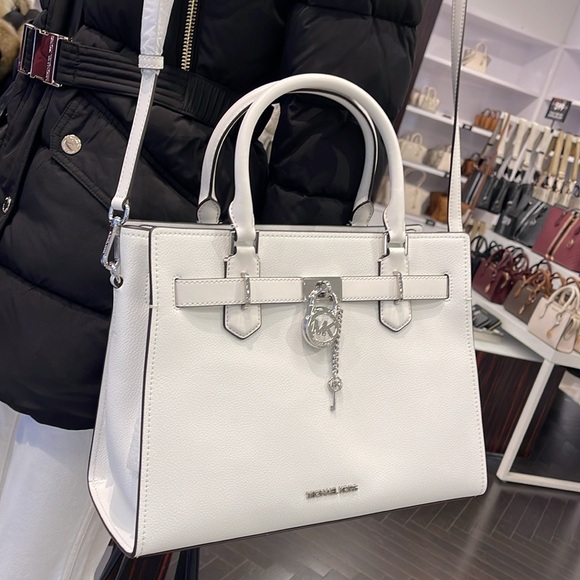 MICHAEL KORS HAMILTON MEDIUM SATCHEL
COLOR: OPTIC WHITE
NWT - Picture 4 of 16
